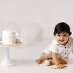 Bentonville cake smash photographer, NWA cake smash photography, baby birthday photoshoot near me