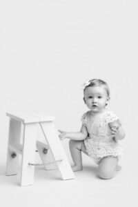 One-Year Milestone Session, best baby photographer Cave Springs, professional cake smash photos
