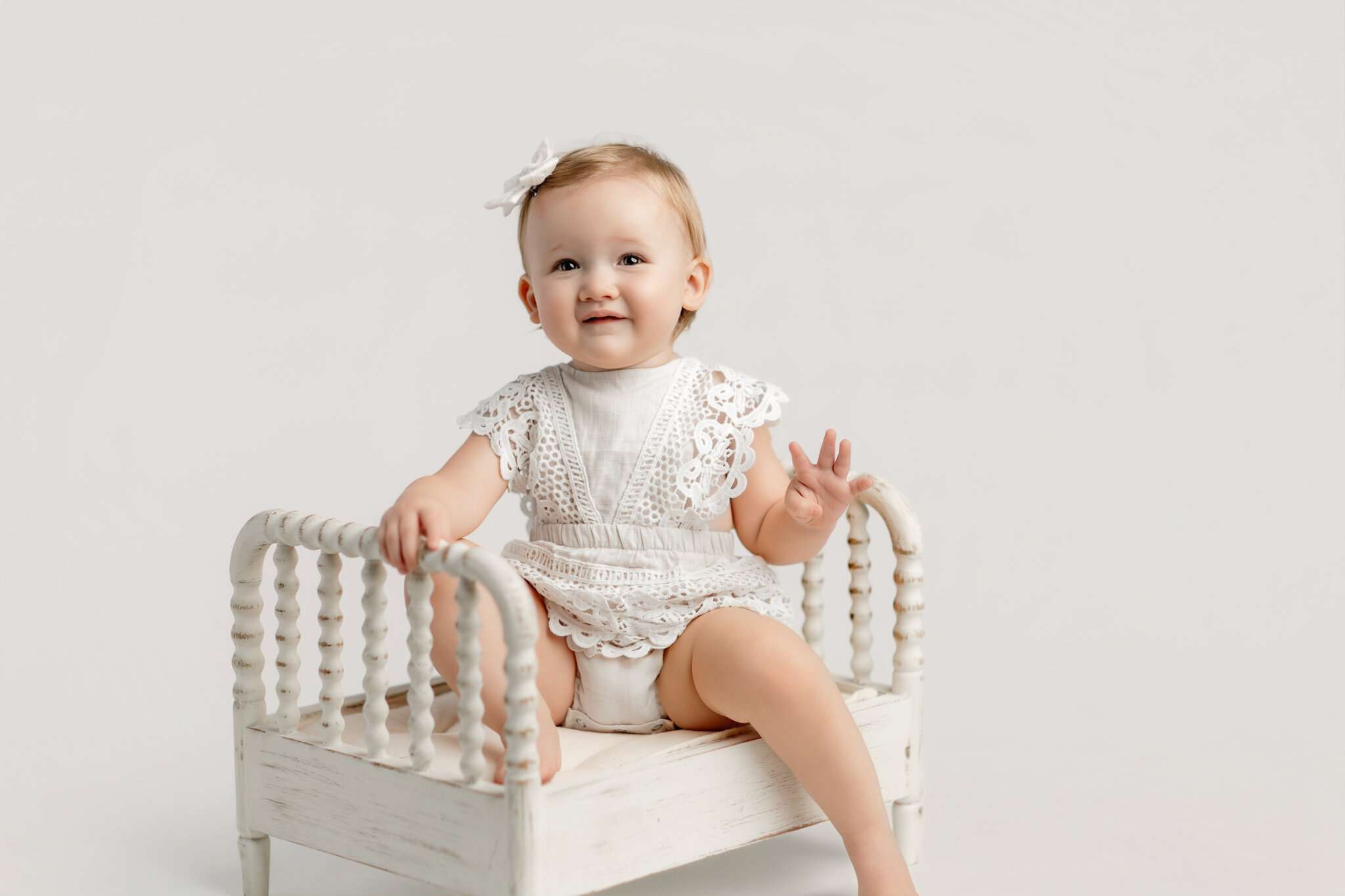 One-Year Milestone Session, best baby photographer Cave Springs, professional cake smash photos