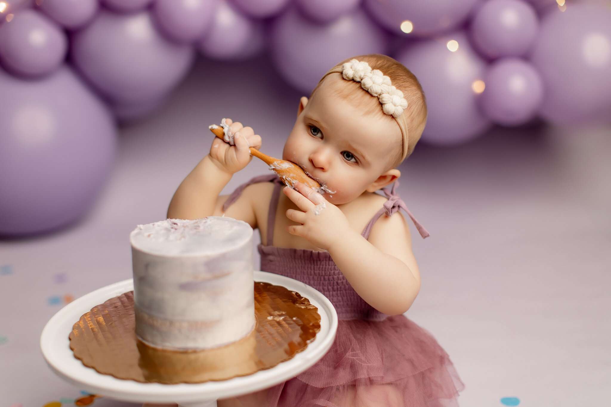 one year smash cake session, cake smash photographer Cave Springs, Bentonville cake smash photography, baby birthday portrait session NW Arkansas
