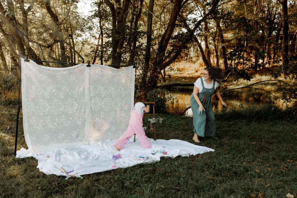 NWA family photographer, outdoor mommy & me session Cave Springs AR