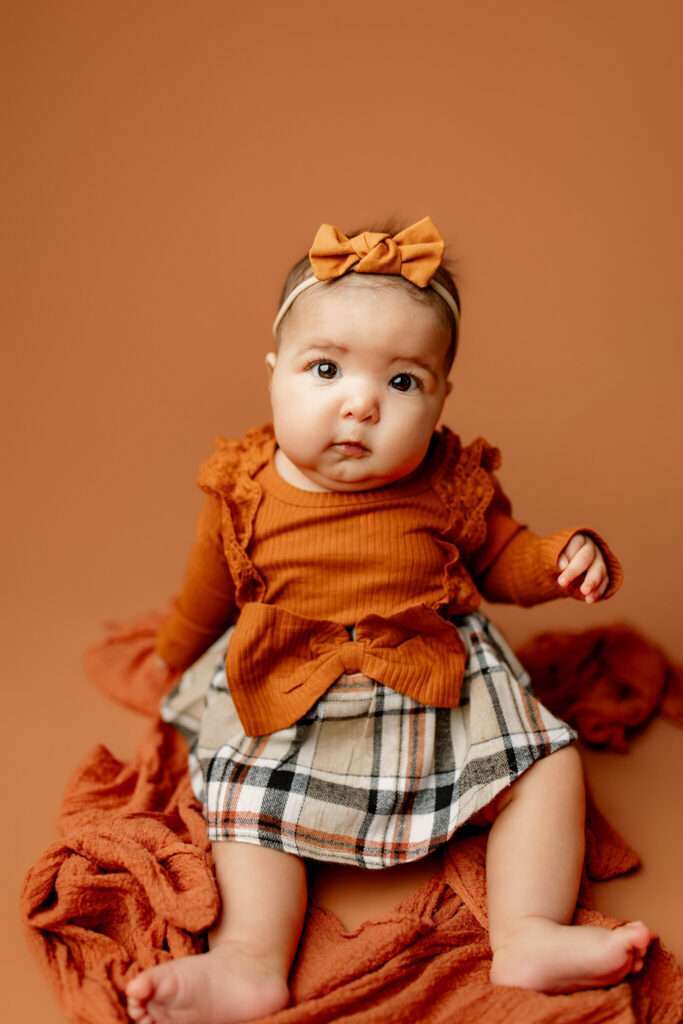 3 month milestone session, nwa best children's photographer, studio baby portraits