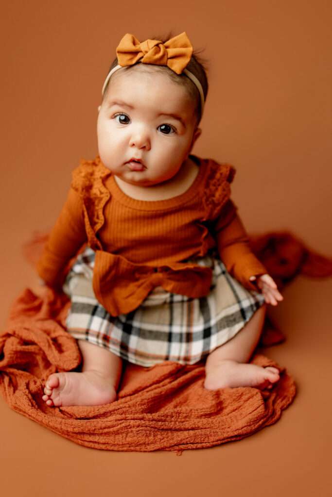 3 month milestone session, nwa best children's photographer, studio baby portraits